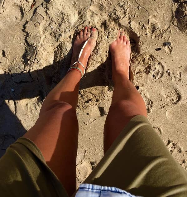 Renee Somerfield Feet Beach