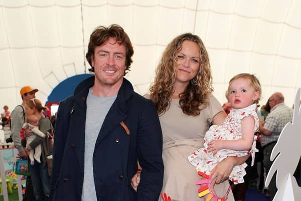 Toby Stephens with family